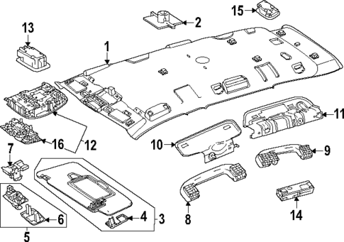 Interior Trim - Roof for 2024 Mercedes-Benz EQB 350 #0
