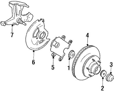 Front Brakes for 1987 Chevrolet V20 #1
