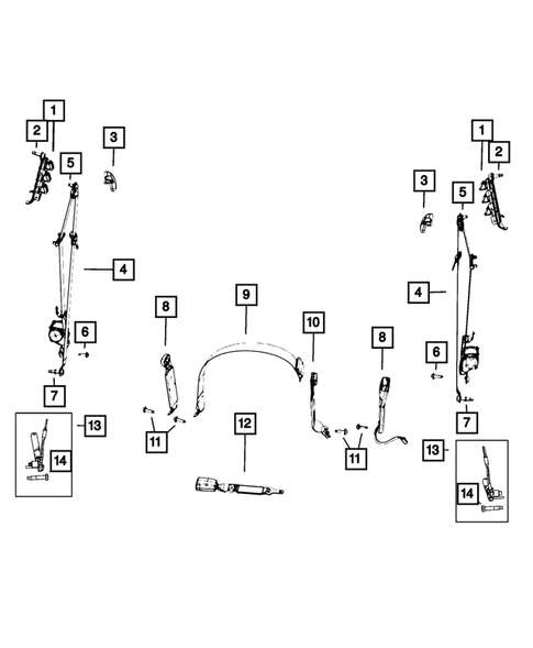 Seat Belts for 2019 Ram 2500 #0