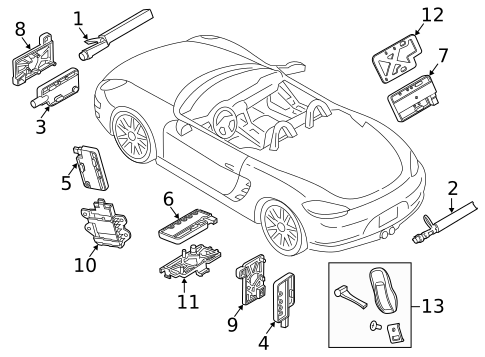 Electrical Components for 2016 Porsche Cayman #8