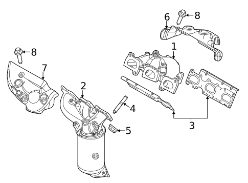 Exhaust Manifold for 2012 Ford Taurus #0