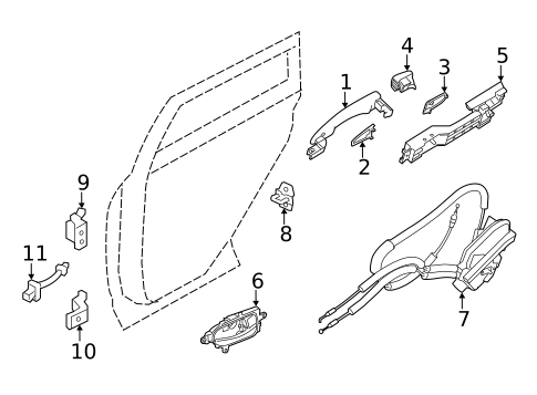 Rear Door for 2023 Nissan Sentra #1