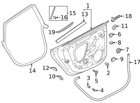 Door & Components for 2025 Audi A5 Sportback #1