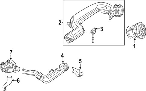 Ducts for 2024 Mercedes-Benz CLE300 #2