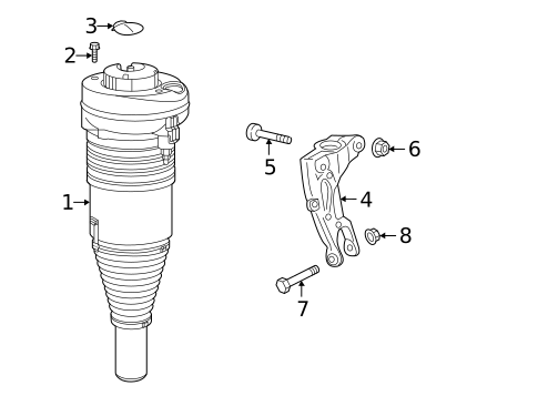 Struts & Components for 2024 Audi S7 Sportback #1