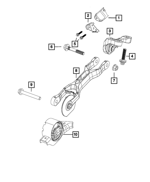Engine Mounting for 2019 Jeep Cherokee #0
