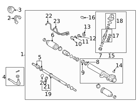 Steering Gear & Linkage for 2002 Toyota Tacoma #0