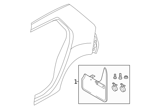 Exterior Trim - Quarter Panel for 2015 Volkswagen GTI #1