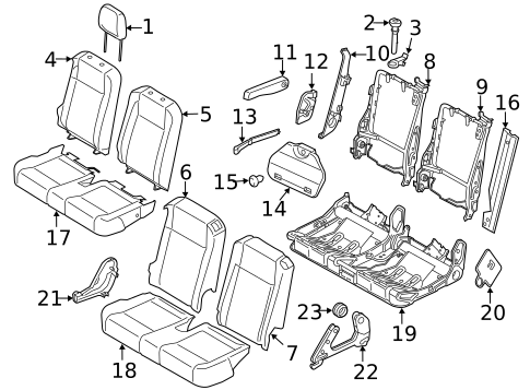 Second Row Seats for 2018 Ford Transit-350 HD #0