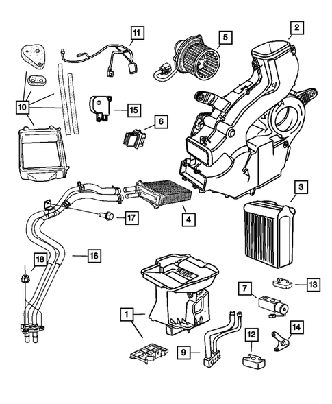 Air Conditioner and Heater Units for 2005 Dodge Caravan #3