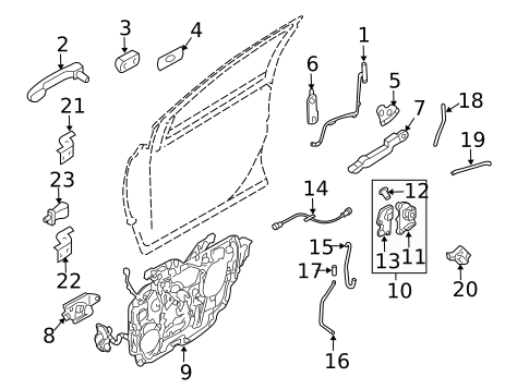 Lock & Hardware for 2004 Mercury Monterey #5