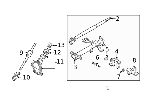 Steering Column Assembly for 2003 INFINITI G35 #0