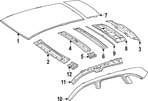 Roof & Components for 2025 Mercedes-Benz GLC 350e #0