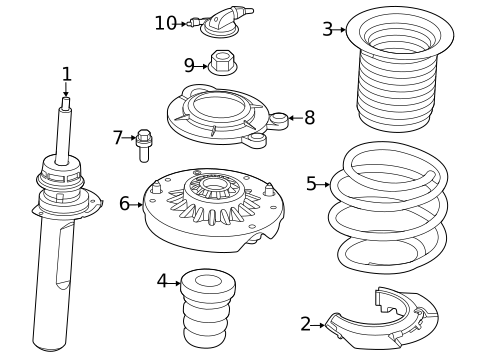 Struts & Components for 2024 BMW M235i xDrive Gran Coupe #1