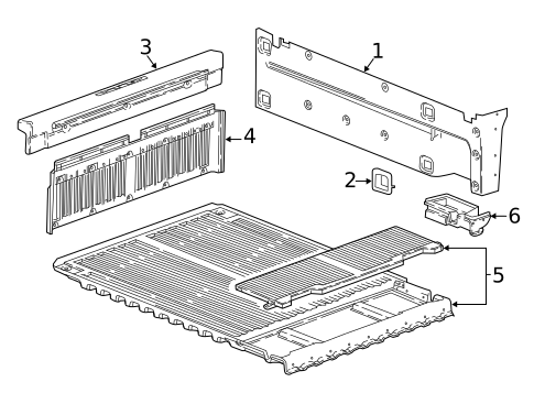 Exterior Trim - Pick UP Box for 2017 Chevrolet Silverado 1500 #4