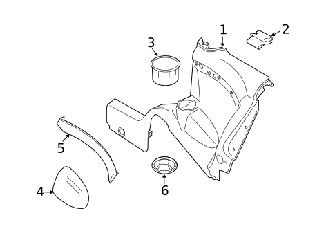 Interior Trim - Quarter Panels for 2013 Mini Cooper #1