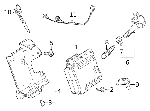 Ignition System for 2017 Ford Mustang #0