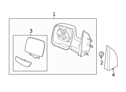 Outside Mirrors for 2009 Ford E-150 #2