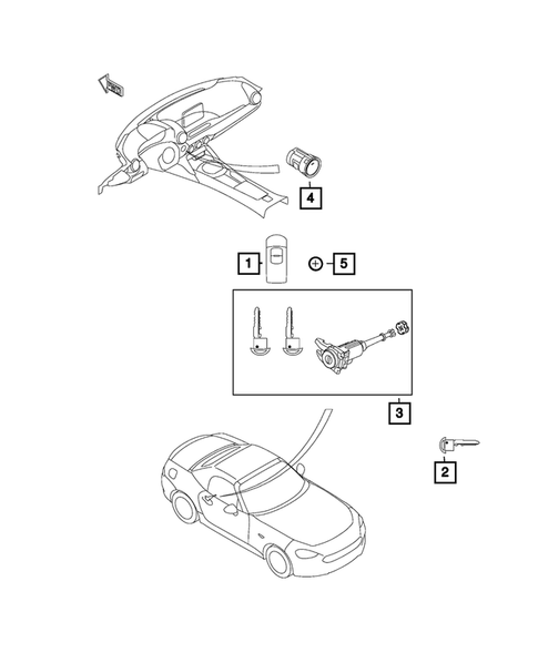 Keys, Modules and Engine Controllers for 2017 Fiat 124 Spider #9