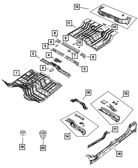 Floor Pans for 2017 Ram 3500 #0