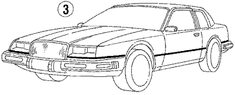 Stripe Tape for 1991 Buick Riviera #2