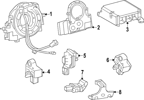 Air Bag Components for 2024 Toyota GR Corolla #1