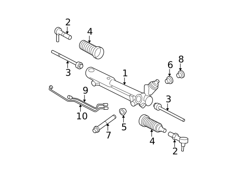 Steering Gear & Linkage for 2009 Mercury Mountaineer #0