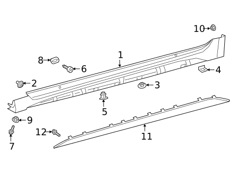 Exterior Trim - Pillars for 2025 Toyota Corolla #0