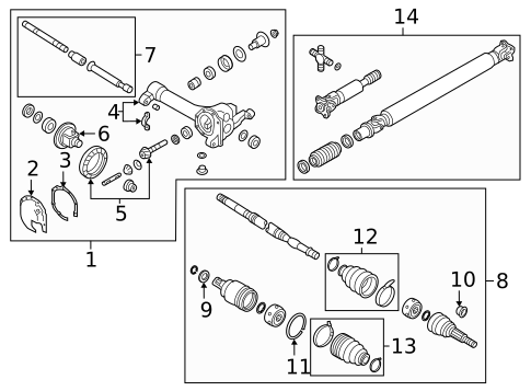 Carrier & Front Axles for 2019 Nissan Frontier #0