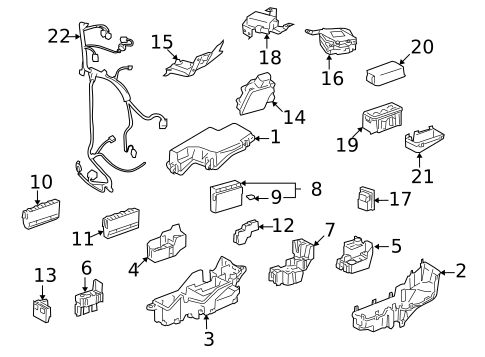 Electrical Components for 2009 Lexus GS450h #1