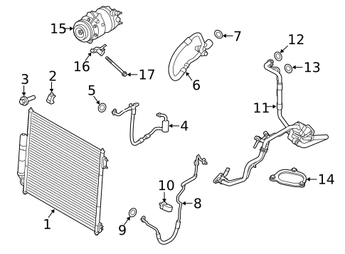 Condenser, Compressor & Lines for 2023 Land Rover Defender 90 #1