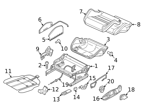 Front Seat Components for 2013 Audi RS5 #0