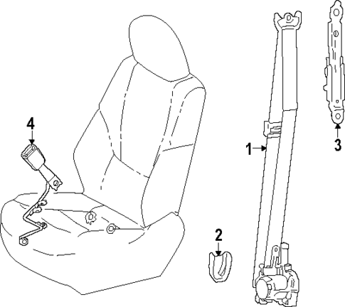 Seat Belt for 2024 Toyota Land Cruiser #1
