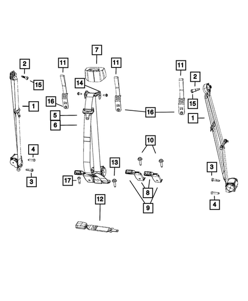 Seat Belts for 2020 Ram 2500 #0