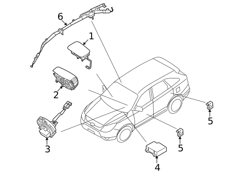 Air Bag Components for 2010 Hyundai Veracruz #0