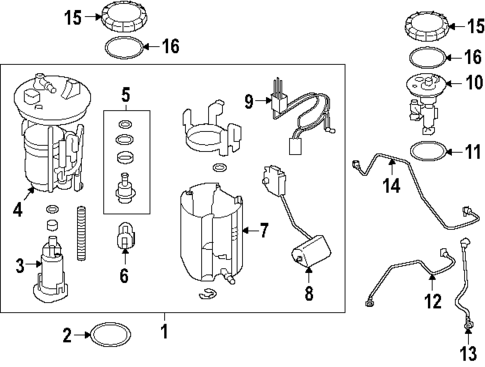 Fuel System Components for 2025 Subaru Forester #1