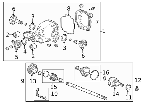 Axle & Differential for 2025 Cadillac CT5 #0