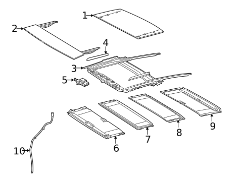 Sunroof for 2018 Lexus ES350 #1