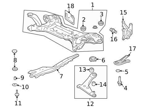 Suspension Components for 2011 Mitsubishi Endeavor #0