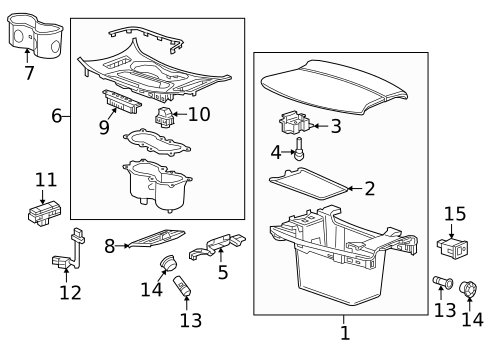 Center Console for 2016 Buick Envision #1