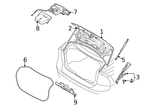 Trunk for 2010 Volvo S40 #0