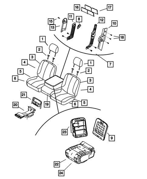 Front Seats - First Row for 2010 Dodge Ram 3500 #2
