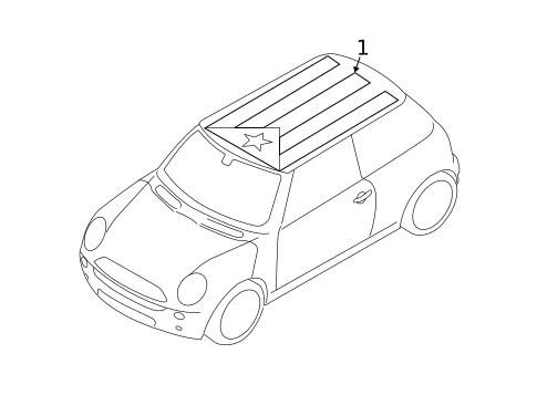 Stripe Tape for 2013 Mini Cooper #15