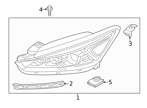 Headlamp Components for 2019 Kia Cadenza #1