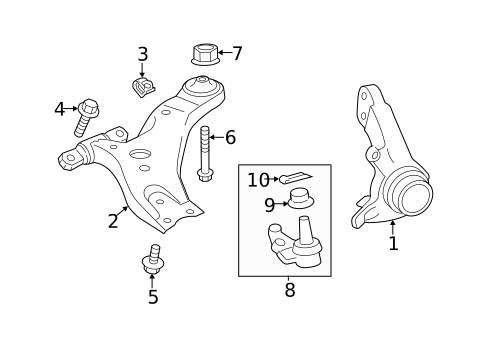 Suspension Components for 2014 Toyota Avalon #0