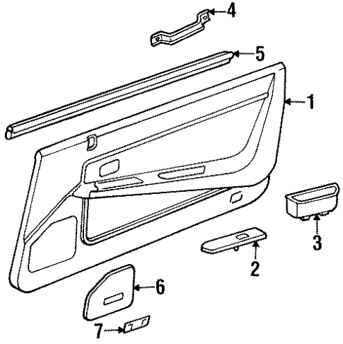 Interior Trim - Door for 1992 INFINITI M30 #0
