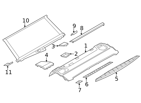 Interior Trim - Rear Body for 2015 BMW 740Li #3