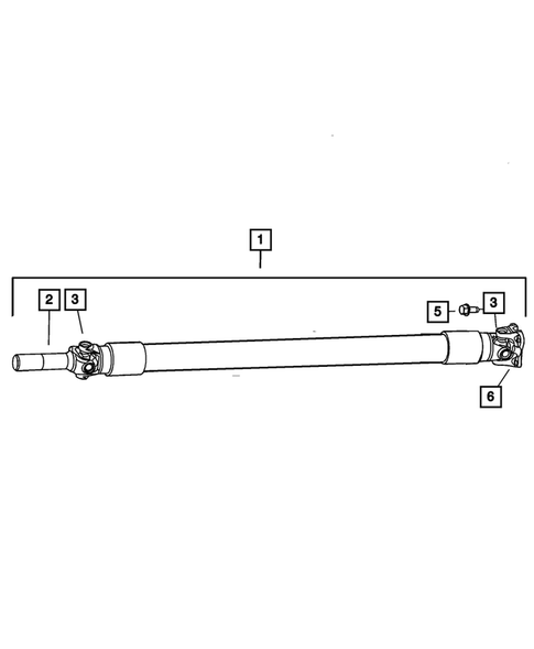 Propeller Shaft for 2006 Dodge Ram 3500 #2