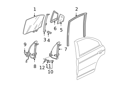 Rear Door for 2005 Honda Civic #1