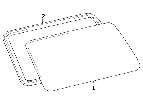 Glass & Hardware for 1998 Toyota Land Cruiser #2